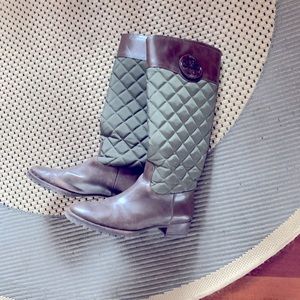 Tory Burch hunter green boots